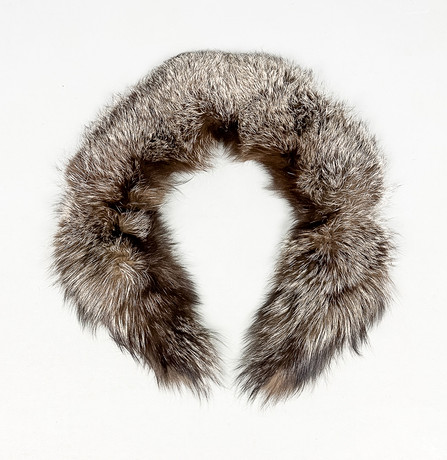 FUR COAT, silver fox, 