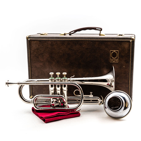 A brass trumpet, “Regent II”, Boosey & Hawkes, England