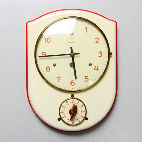 A kitchen clock with egg clock, Junghans, mid 20th century. Clocks ...