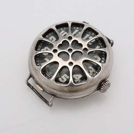 A STERLING SILVER TALIS TRENCH WATCH, MANUALLY COMMISSIONED BY ARTHUR ...