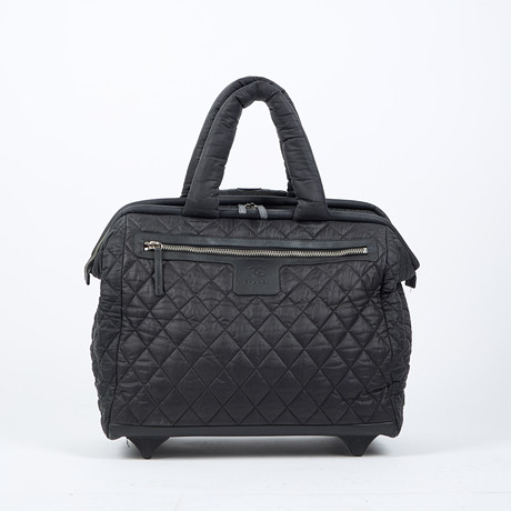 CHANEL, Coco Cocoon Quilted Case Trolley Black Luggage 2014-2015..