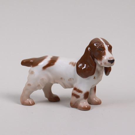 Bing and Grøndahl, porcelain figurine of a Cocker Spaniel. For Sale at