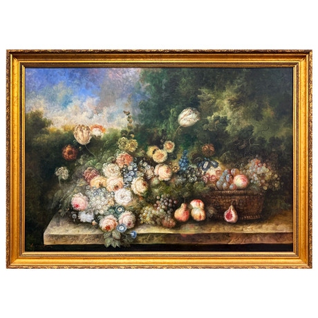18TH CENTURY DUTCH MANNER. STILL LIFE WITH FRUITS AND ROSES. Art ...