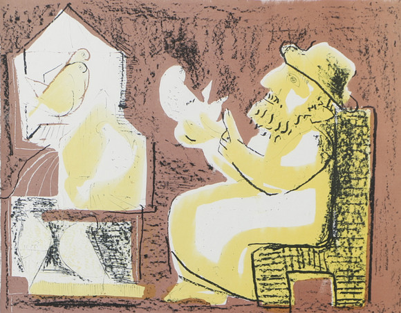 Kind Mit Einer Taube Pablo Picasso Leinwand