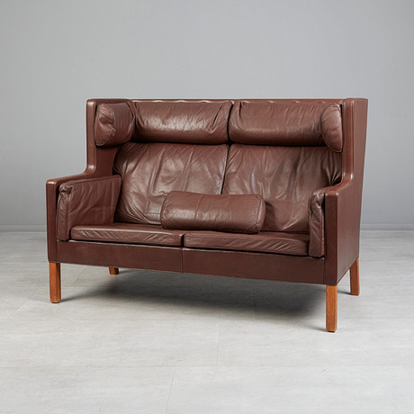 BØRGE MOGENSEN. LÆNESTOL, EG, MODEL 227, FREDERICIA STOLEFABRIK