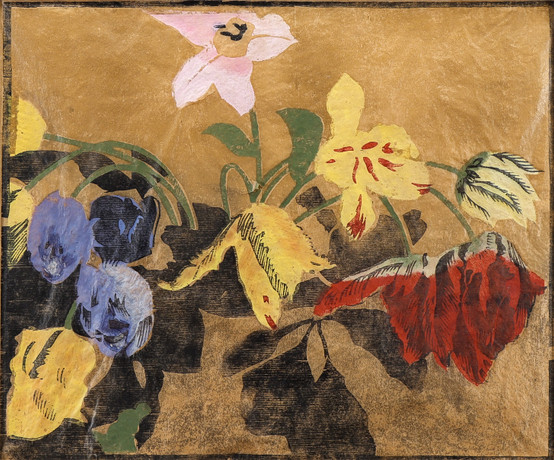 AFTER RICHARD SPARE. “Morning Tulips”. Framed print. Art