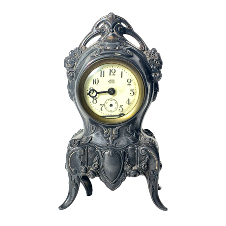 ART NOUVEAU STYLE CLOCK. “THE MEG”. COPY OF JENNINGS BROTHERS. Clocks ...