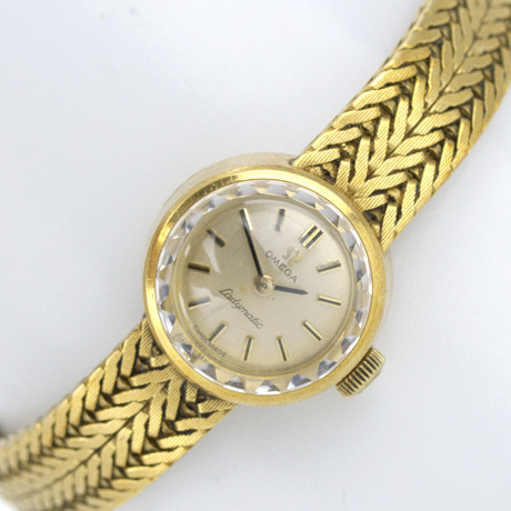 OMEGA, Geneve Ladymatic, automatic, cal. 455, 18K gold case, 1950s