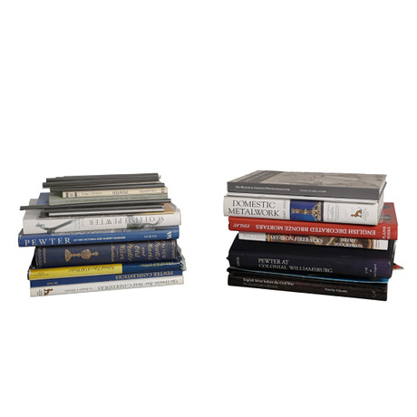 A COLLECTION OF PEWTER & METALWARE RELATED REFERENCE BOOKS (QTY). Books ...
