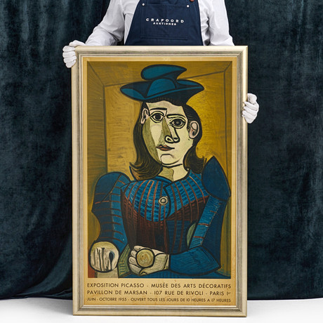 BERNARD BUFFET. New York skyline, After. Color lithographic print