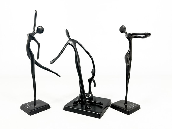 LOUISE HEDERSTRÖM. Sculpture, patinated bronze, “Two become one