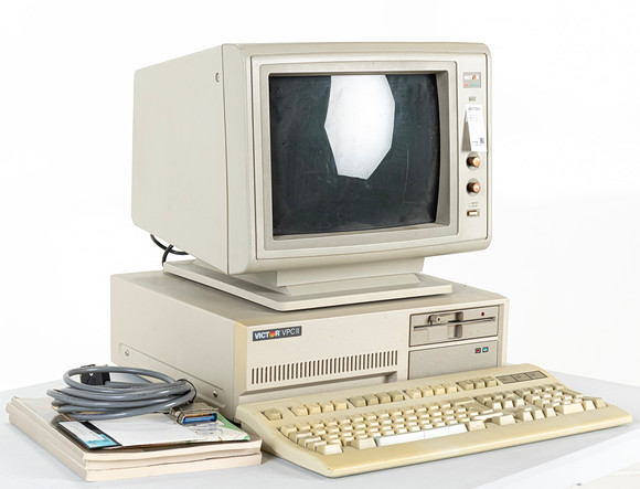 Computer, with accessories, Victor VPC II, 1980s. Miscellaneous ...