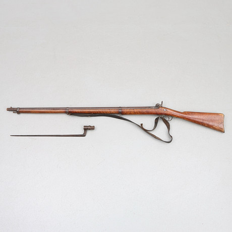SLATCH RIFLE WITH BAYONET, marked H 1861. Weapons & Militaria - Guns ...