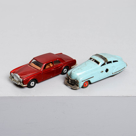 MODELLBILAR, 2 st, Schuco Fex 1111 och Gorgi Rolls-Royce Corniche.