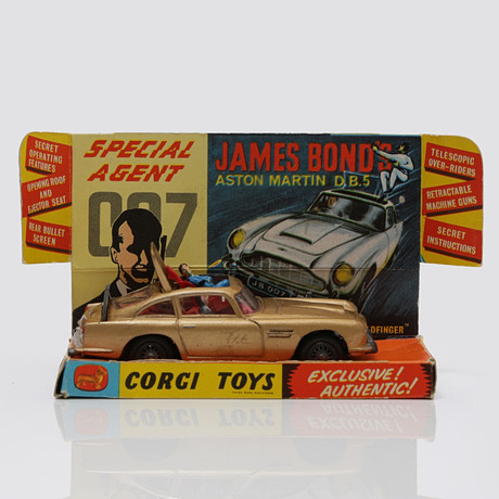 CORGI TOYS, JAMES BOND, ASTON MARTIN D.B.5, NR 261, ORIGINALKARTONG.