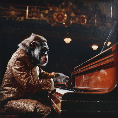 LARS TUNEBO, litografi, "Piano man", signerad, numrerad 1 / 15.