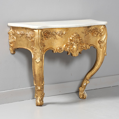 CONSOLE TABLE Rococo style with stone top. Furniture - Cupboards ...