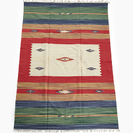 CURRY MELIN. A canvas, “Hurricane”, Stromma, 1970s. Carpets