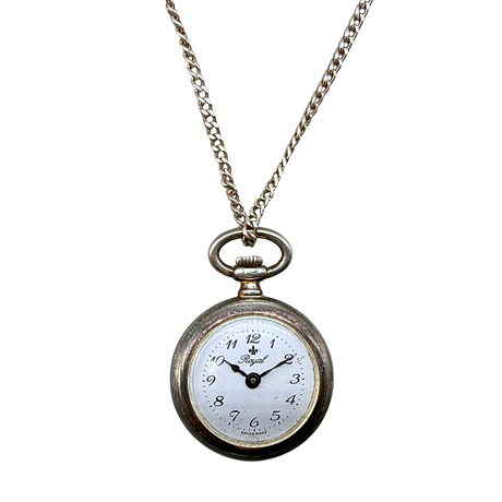 Montre Pendentif Suisse Mona Lisa - Ton Or, Lucerno, Circa 1960 - Occasion Vintage