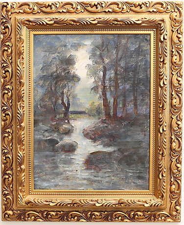 Unknown artist, oil on canvas signed. Art - Paintings - Auctionet
