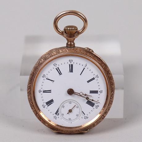 Pocket watch, women's model, 14k gold. Clocks & Watches - Pocket & Stop ...