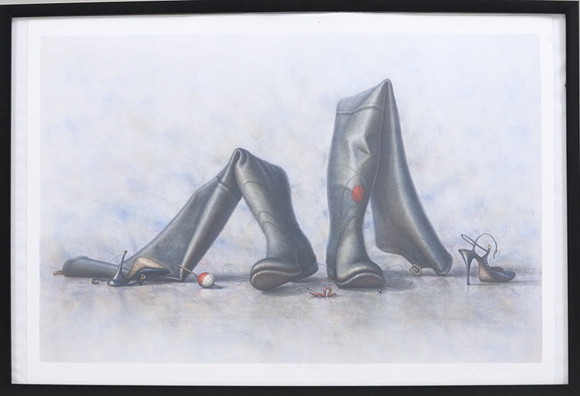 ÅKE HOLM. Lithograph in colours, signed and numbered. Art