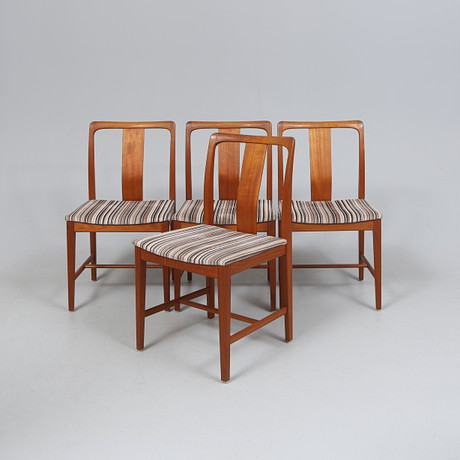 STOLAR, 4 st, teak, AB Linde Nilsson Lammhult, 1900-talets andra hälft.