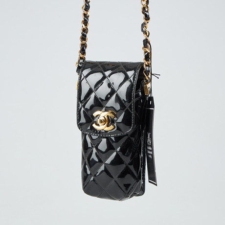 CHANEL, patent leather phone case, 2003-2004.