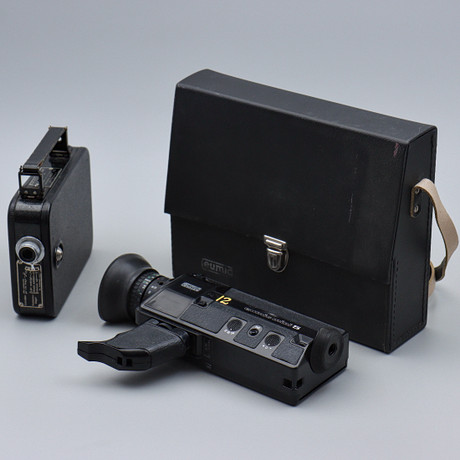 2 FILMKAMEROR, CINÉ-KODAK EIGHT MODEL 20 EASTMAN KODAK CO. I ROCHESTER, N.Y., USA 1930-TAL
