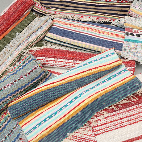 RAG RUGS, 13 pcs. Carpets & Textiles - Carpets - Auctionet