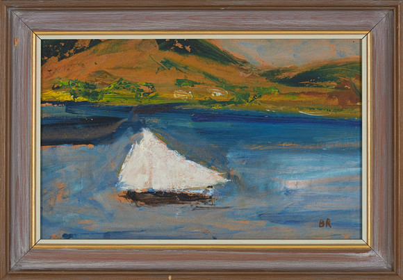 bernt-ringqvist-1917-1966-medelhavskust-olja-p-pann