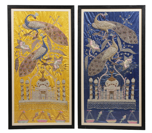 FRAMED ANTIQUE CHINESE SILK EMBROIDERY. Art - Other - Auctionet