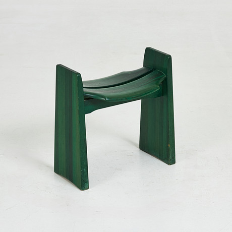 GILBERT MARKLUND. “Jonte”, stool, model designed 1969, green