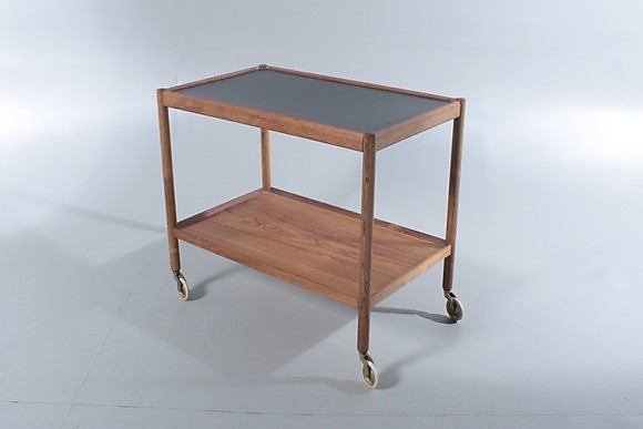 SERVER TROLLEY, precious wood, 1960s. Furniture - Tables - Auctionet