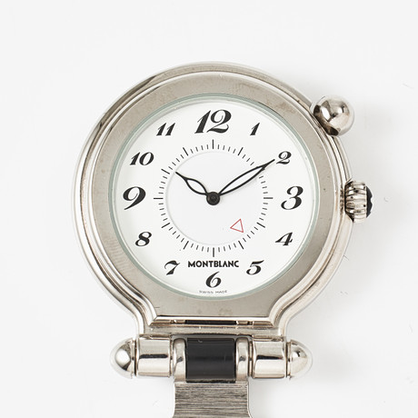 MONTBLANC, travel alarm clock / clock, model 'Pix', quartz