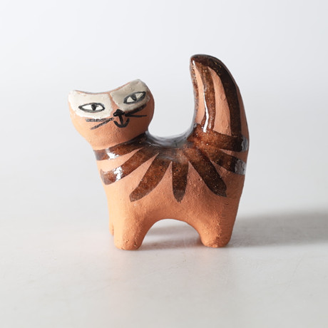 LISA LARSON. A cat figurine, “Moses”, stoneware, Gustavsberg
