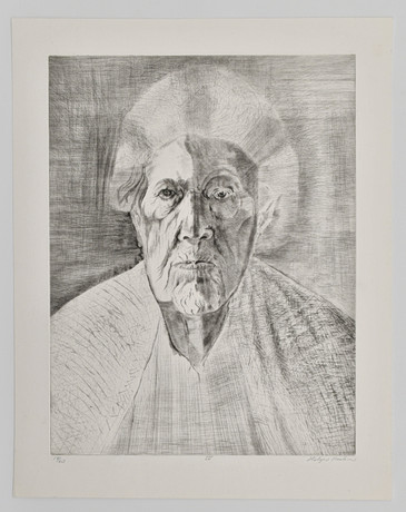 HOLGER KARLSSON. Holger Karlsson ( 1927-2003) etsning, porträtt IV, numrerad 14/60, signerad. på auktion hos Connoisseur Bokauktioner