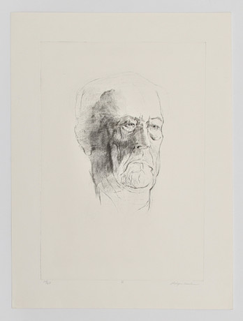 HOLGER KARLSSON. Holger Karlsson ( 1927-2003) Etsning, porträtt II, numrerad 14/60, signerad. på auktion hos Connoisseur Bokauktioner