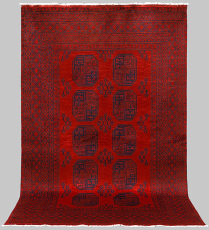 ORIENTMATTA. Afghan, 247 x 155 cm. på auktion hos Gomér & Andersson Nyköping