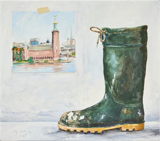 PG THELANDER. "Stövel - Stadshuset". på auktion hos Stockholms Auktionsverk Fine Art