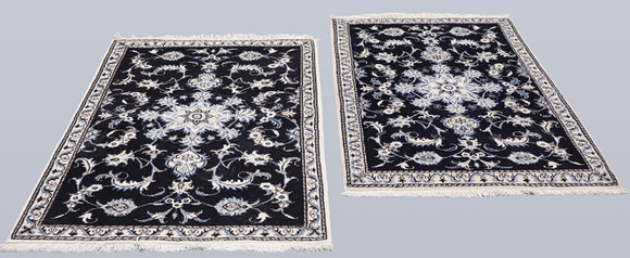 ORIENTMATTA. Sängmattor Nain 2st, 143 x 91 & 140 x 88 cm. på auktion hos Gomér & Andersson Nyköping