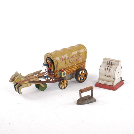 TIN TOY, Stagecoach, Overland stage coach, ichida, Japan, 19th