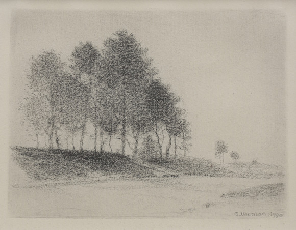 GUNNAR NORRMAN. FOREST GROVE, DRAWING. Art - Drawings - Auctionet