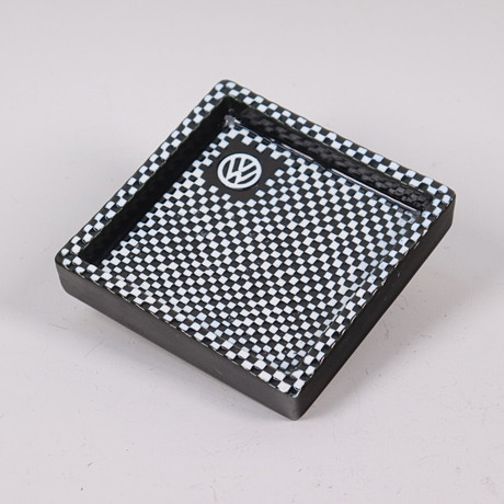 STIG LINDBERG. "Domino", Gustavsberg, flintgods med Volkswagen logo, 1950-tal.