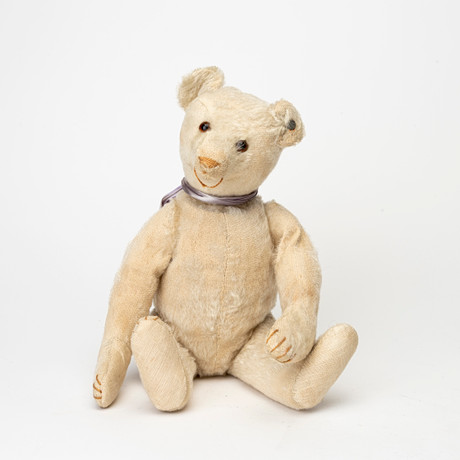 STEIFF GOLDEN RETRIEVER 'HEKTOR' WITH BUTTON AND LABEL. Toys