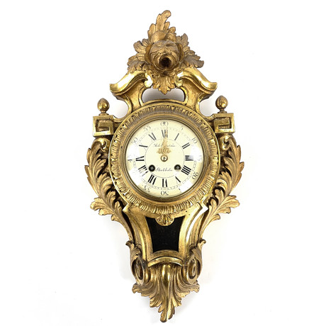 WALL PENDULUM. Rococo style, Robert Engström, Stockholm, first half of ...