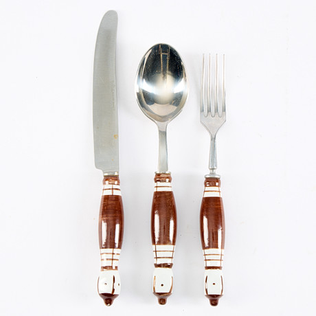 ARNE JACOBSEN. Cutlery set, 71 dlr, stainless steel, model 