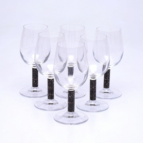 adenovirus bar drinking glasses Glass Sipping FREEZE in Gray, Set of 2
