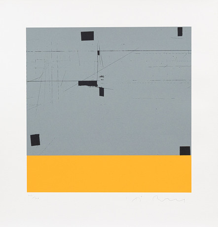 HÅKAN BERG (FÖDD 1958). Komposition, serigrafi nr 207/300, signerad. på auktion hos Garpenhus Auktioner
