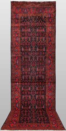 ORIENTMATTA. Hamadan gallerimodell, 422 x 118 cm. på auktion hos Gomér & Andersson Nyköping